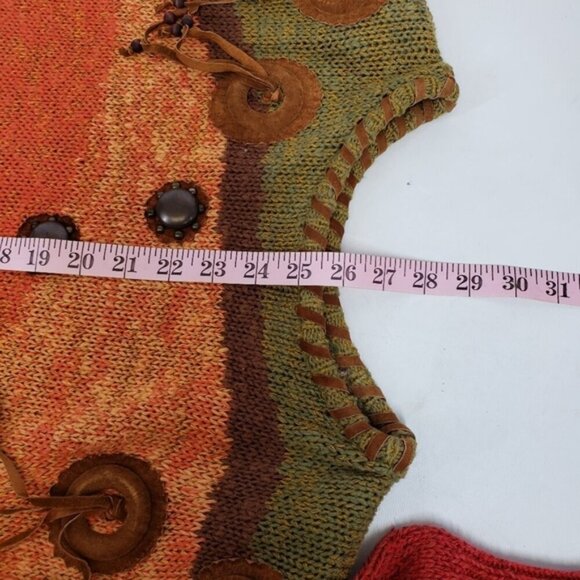 Vintage Ramie Cotton Southwestern Autumn Crew Neck Sweater Size 1X Fall Cozy - Picture 11 of 12